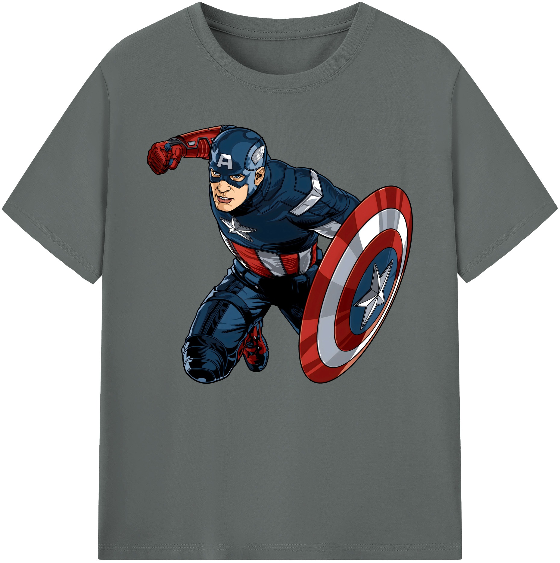 （画像用） アベンジャーズ The Avengers 綿100％ メンズ半袖Tシャツ｜肌触りやわらか＆通気性